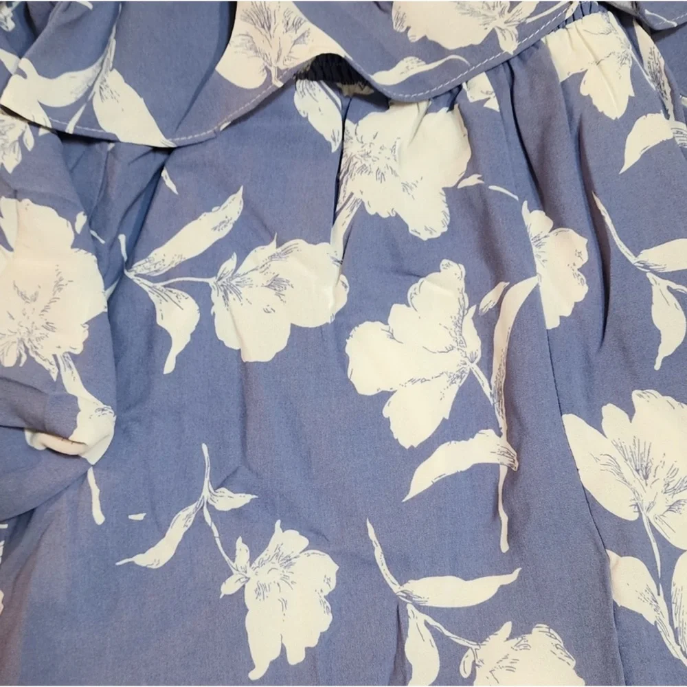 1 LEFT! Ruffle Floral Jumpsuit - Picture 5 of 5